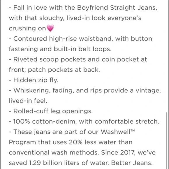 Old Navy Mid-Rise Boyfriend Straight Ripped Jeans for Women - Picture 8 of 8